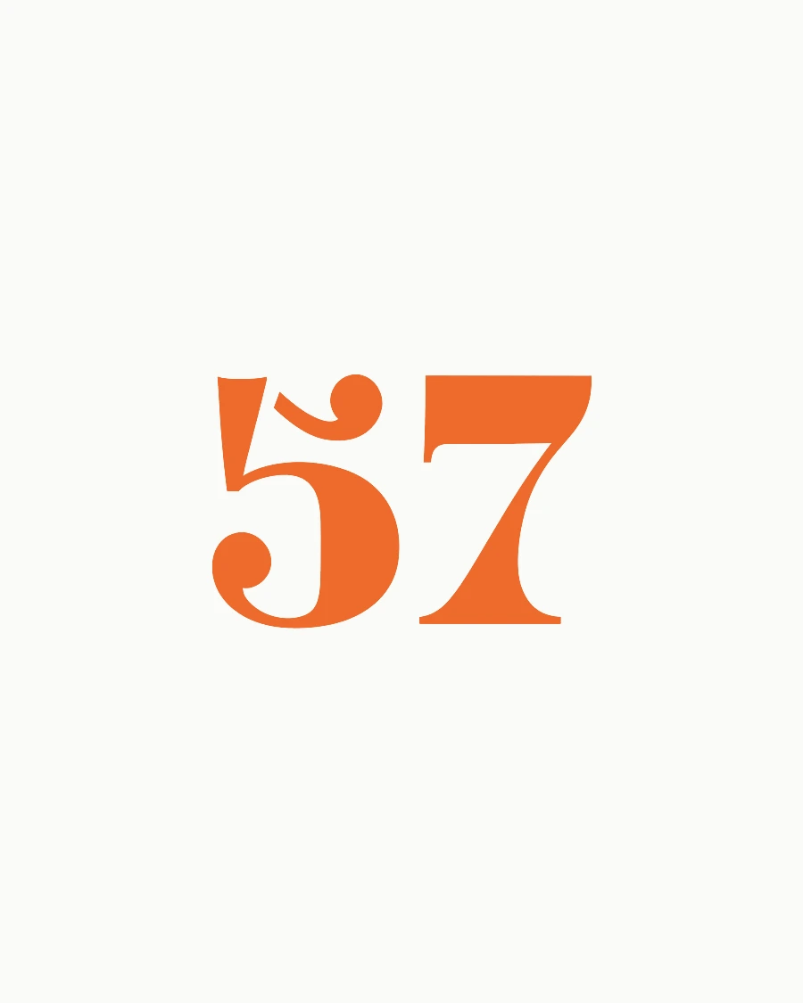 57 Podcast Logotipo naranja de 57 Podcast